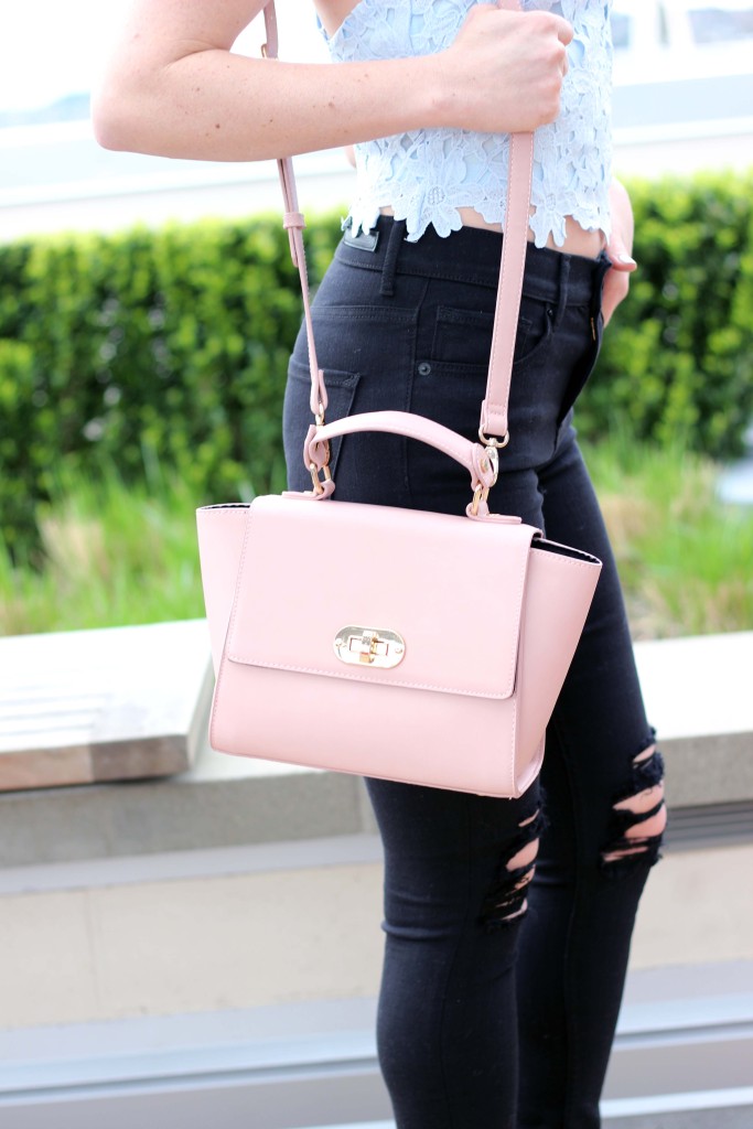 Blush Pink Purse via Forever 21